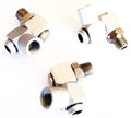 3 Industrial Aluminum Air Swivel Fitting Connectors