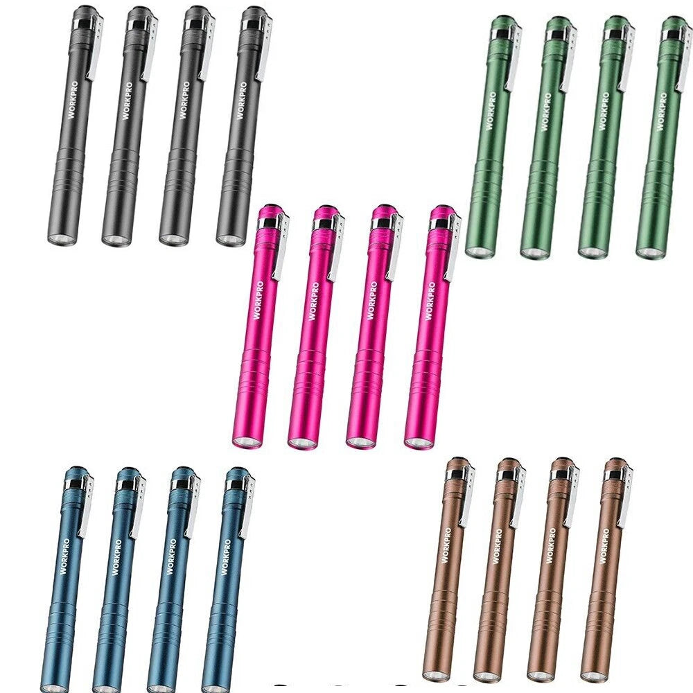 Workpro Led Pen Light 4-pack Aluminum Pocket Light | Built Supply Co