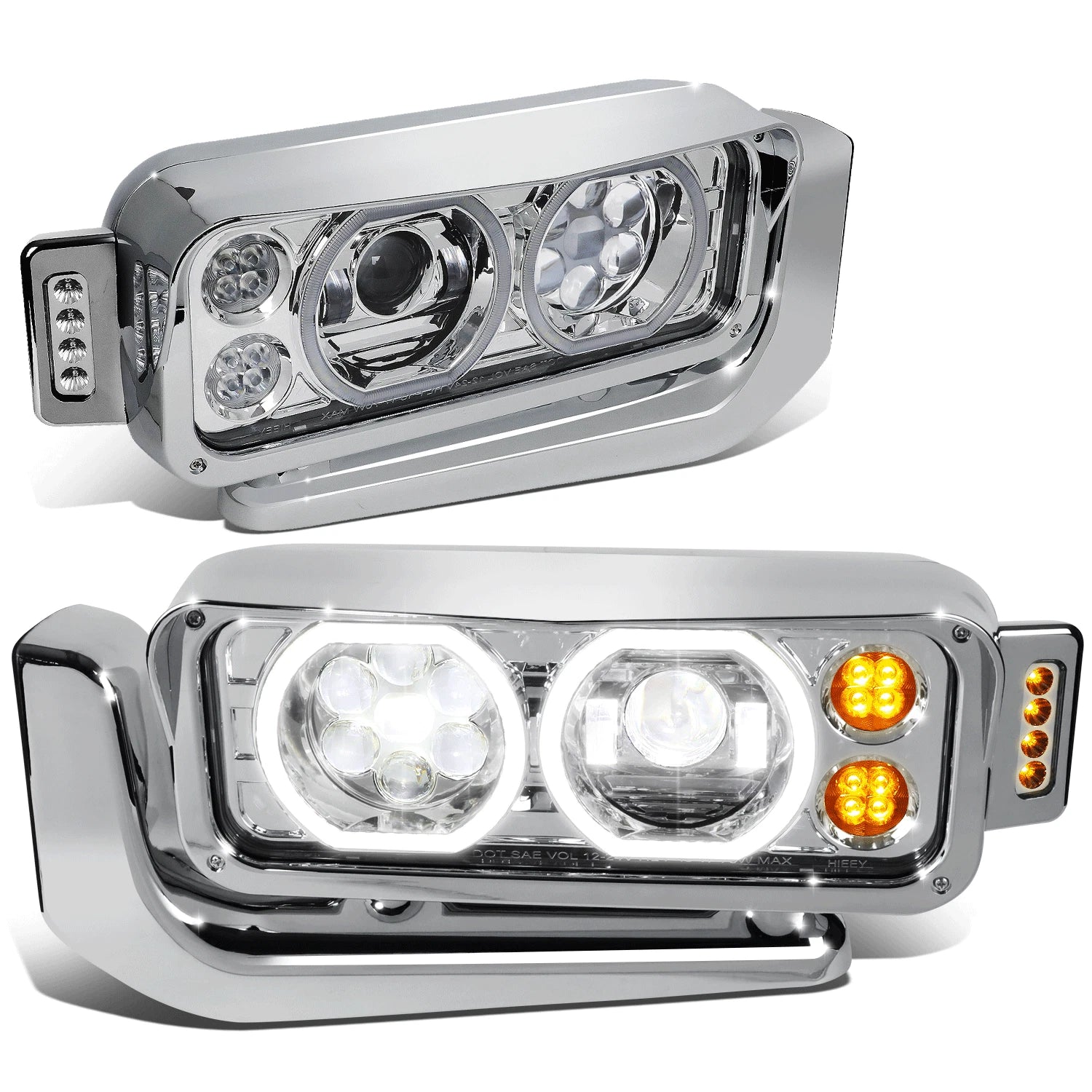 Fit 81-21 Peterbilt 359 379 389 Led Halo Drl | Built Supply Co