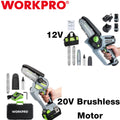 Workpro New Portable Electric Chainsaw One-hand Operated Mini Wood