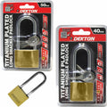 Dekton Titanium Plated Security Padlock