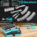 Duratech 1/4" Ratchet Wrench Screwdriver Bit Set 60-72 Tooth Bit