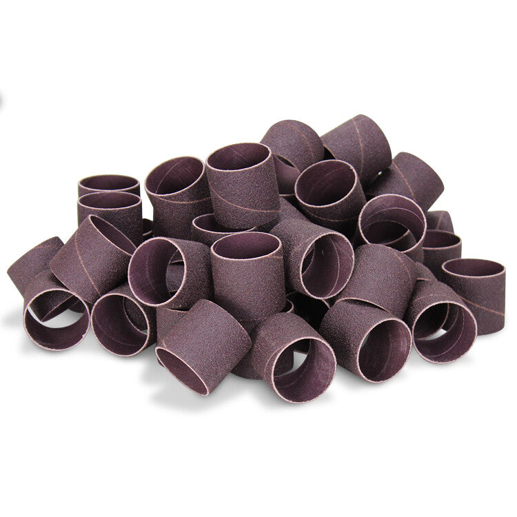 1-1/2" x 1-1/2" Aluminum Oxide Spiral Bands, No Lap Sanding Sleeves
