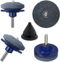 10x Lawn Mower Blade Sharpener Balancer Kit for Drill