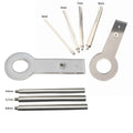 2 Set Jump Ring Maker Round & Oval Tool Sizes 4mm To 8mm 7 Mandrels