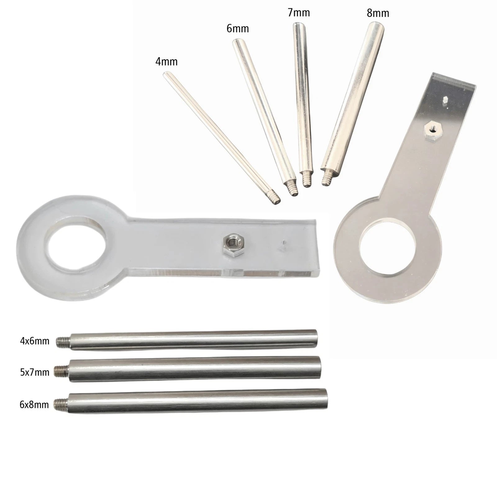 2 Set Jump Ring Maker Round & Oval Tool Sizes 4mm To 8mm 7 Mandrels