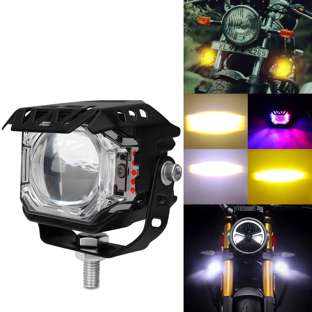 Led Fog Light Auxiliary Lamp Off-road Lighting 3570 Led Chip High
