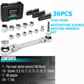 DURATECH 36 PCS Flex-Head Ratcheting Wrench Set by DURATECH