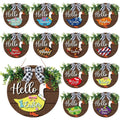 Wooden Goose Seasonal Wreath With 13 For Rustic Decor Pieces Diameter