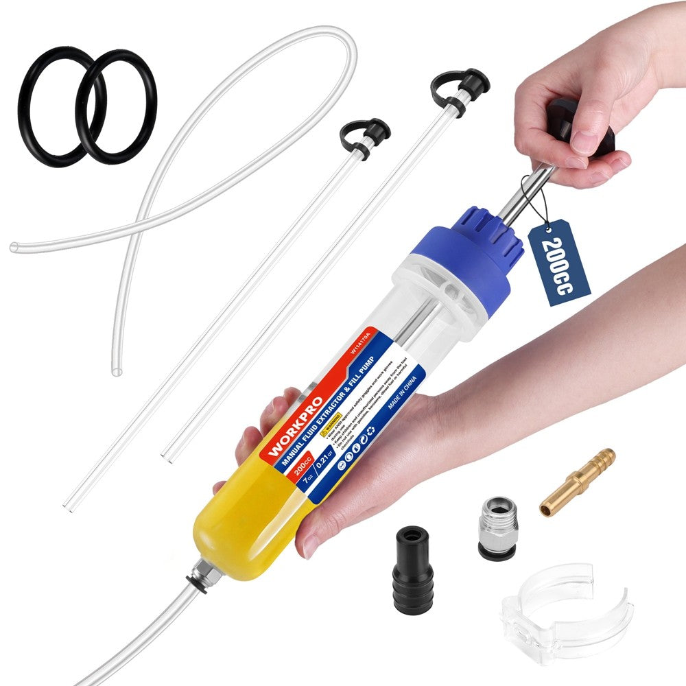 Workpro 200cc Manual Fluid Fill Pump Extractor