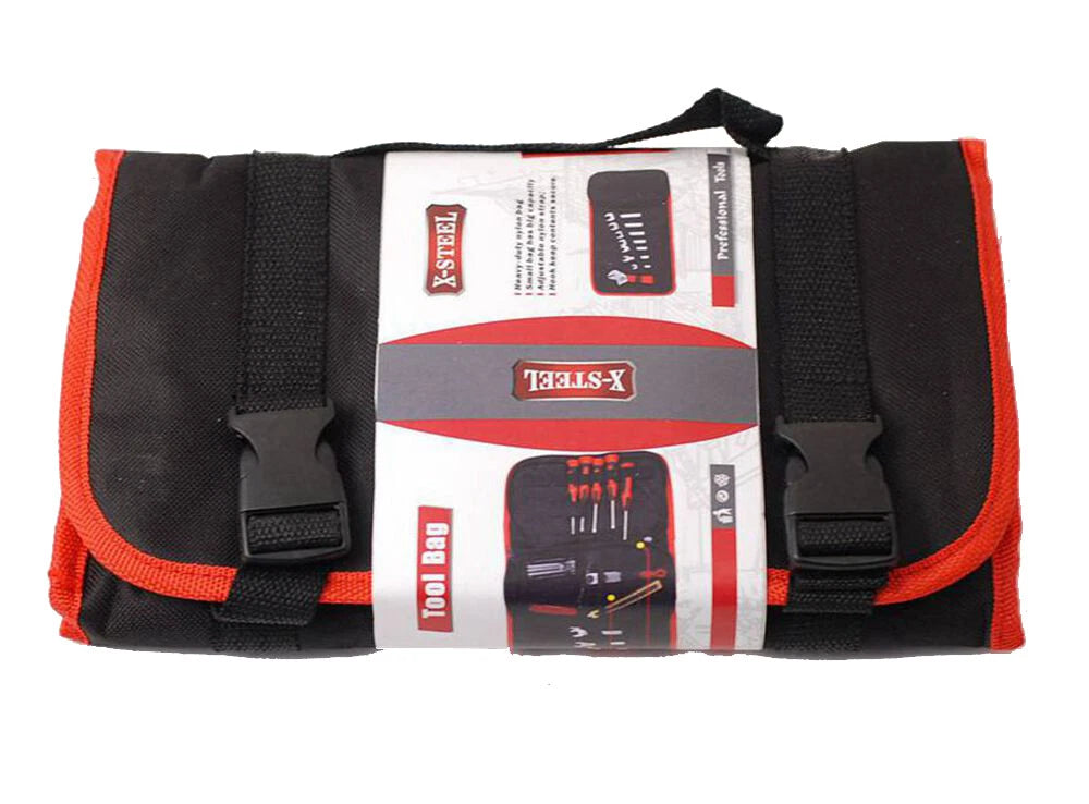 Spanner Screwdriver &amp; Wrench Canvas Tool Bag w Zip &amp; Carry Strap 2 Layers