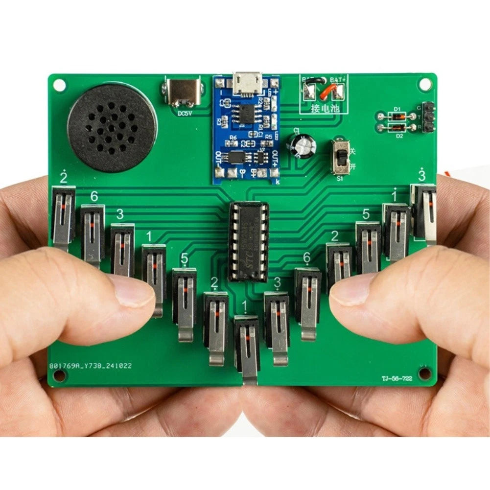 Diy Kalimba Electronic Kit Pentatonic Scale Circuit Board 7.7x4.4cm