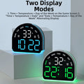 Table Clock With Led Ambient Light Alarm And Temperature Display Home