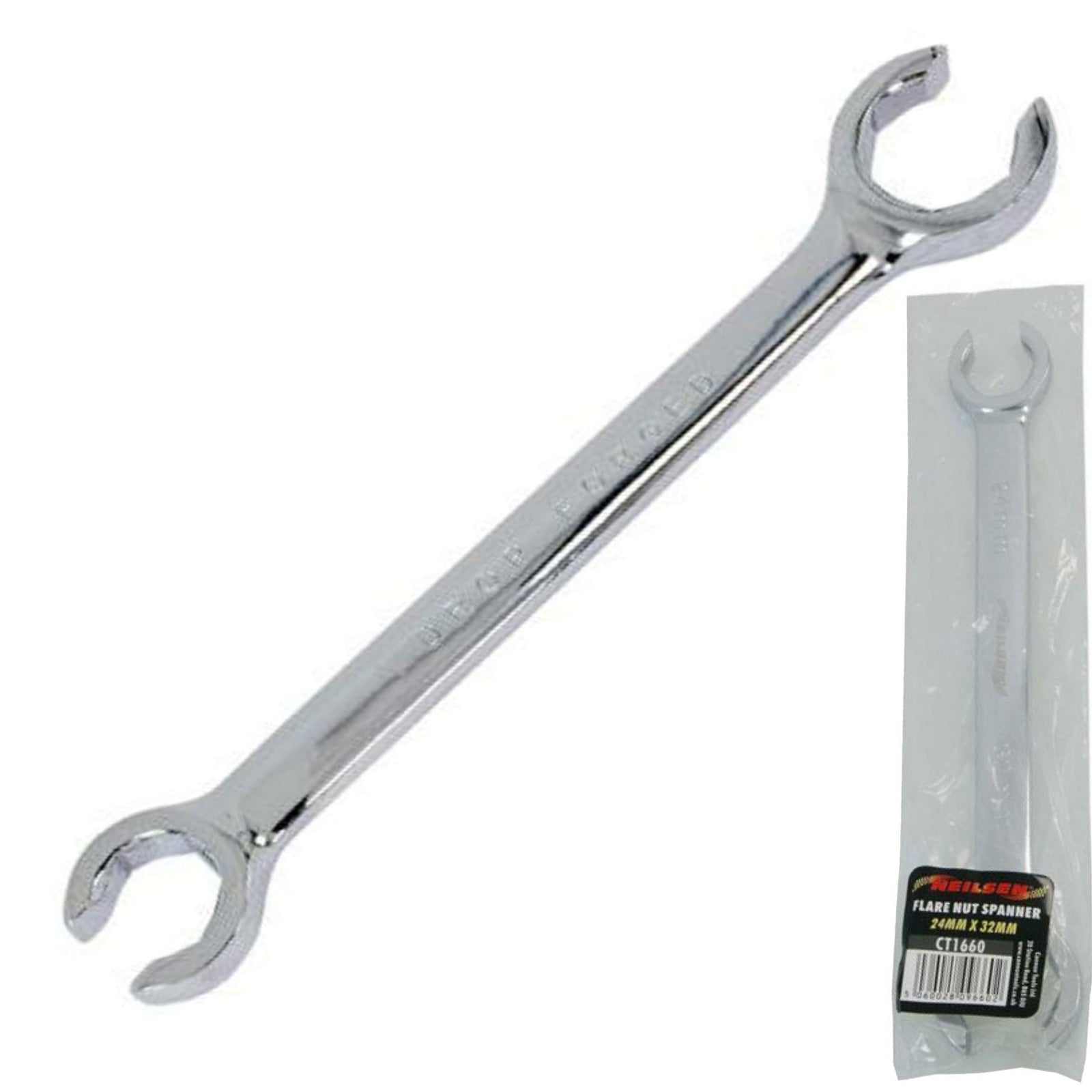 Neilsen Flare Nut Wrench Standard Open Ended Brake Pipe Spanner 24