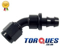 AN -10 (10AN JIC AN10) 45 Degree Push-On Socketless Fuel Hose Fitting
