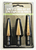 Grip Quick Change Hex Shank Titanium Step Drill Bit Set