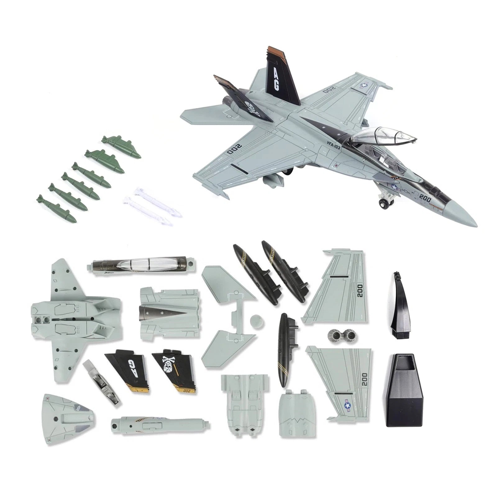 1/72 Scale 25cm United States Navy F/a-18 Hornet Fighter Abs Plastic