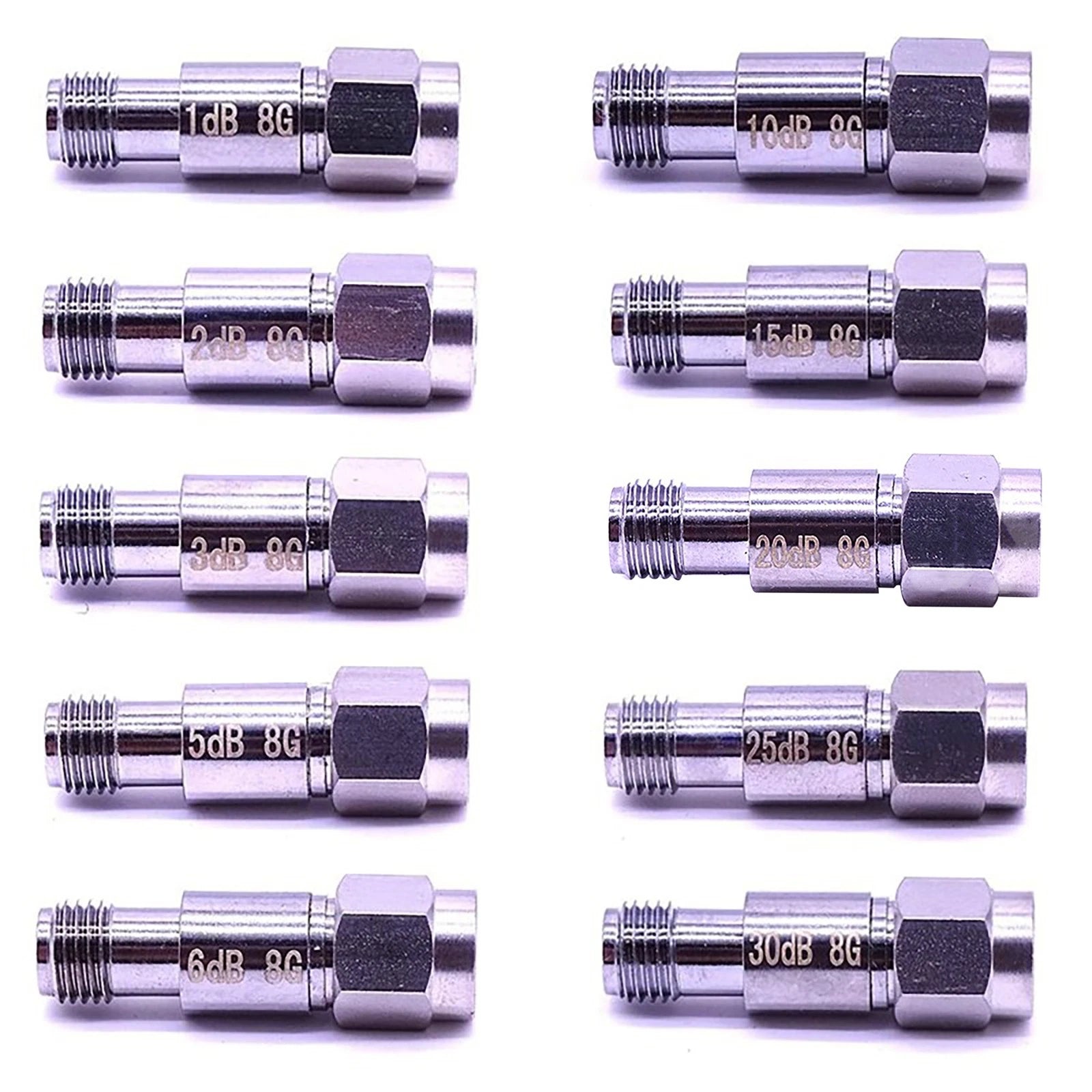 Sma Constant Attenuator M/f Dc~8g 3db 6db 10db 20db 30db 40db Coaxial