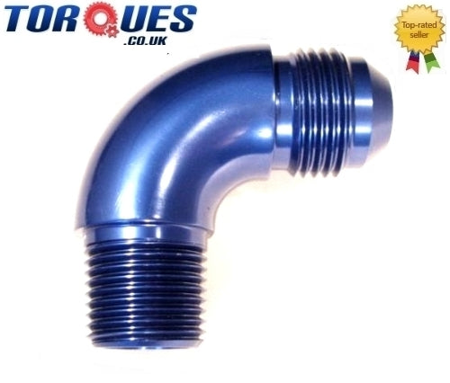 An -8 (an8 an 08) to 1/4" Npt 90 Degree Swept Adapter