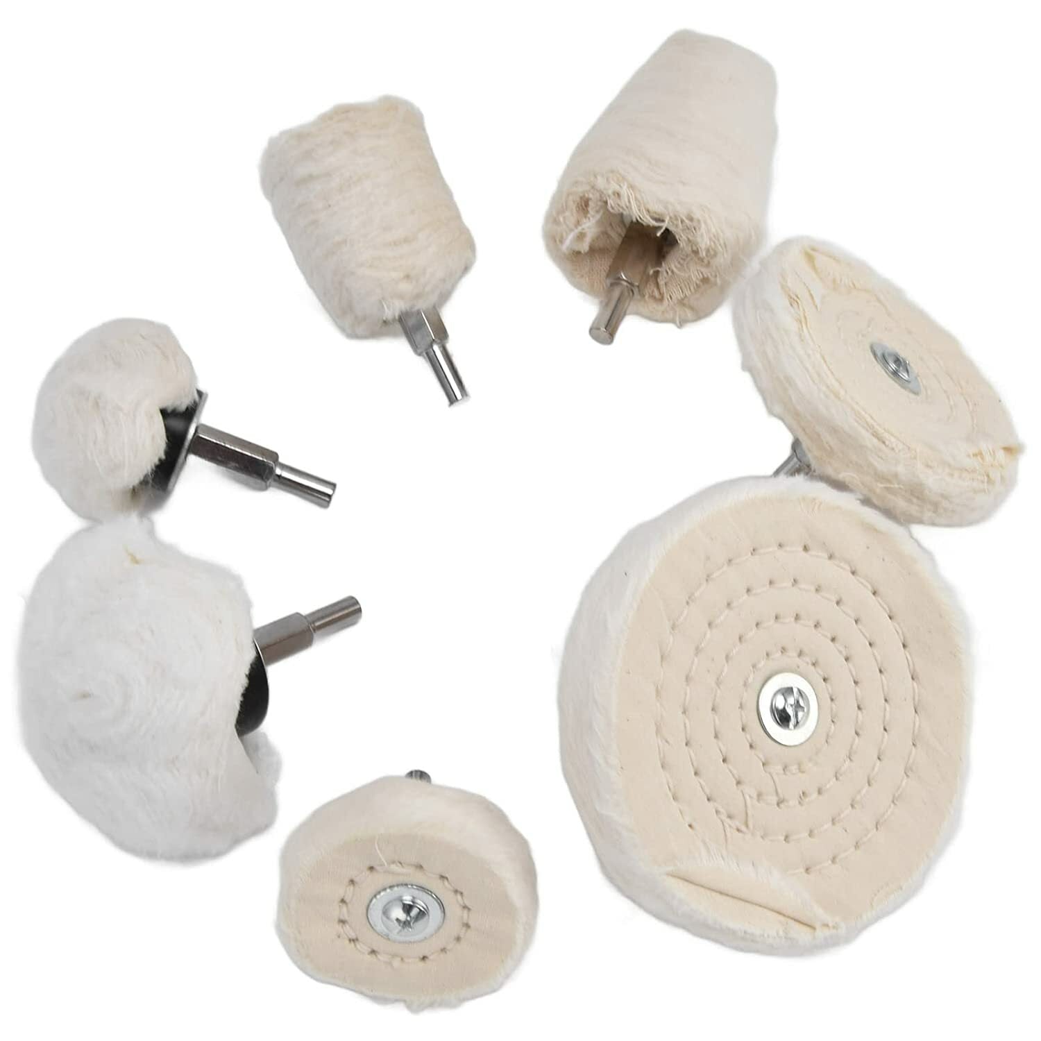 Cotton Metal Aluminum Polishing Wheel Kit for Drill Die Grinder Car