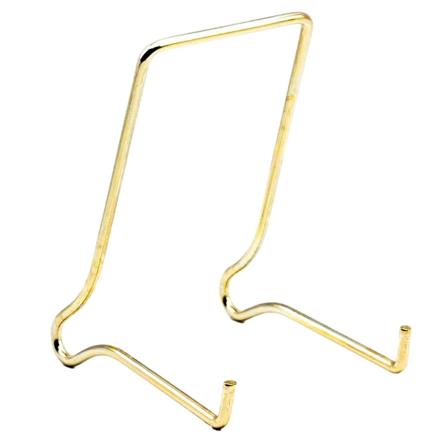 Jes Large 140mm Wire Plate Stand Brassed (Size 3, | Built Supply Co