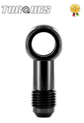 AN -6 (AN6 AN 06) 12.5mm Eye Banjo Adapter Long Version In Black