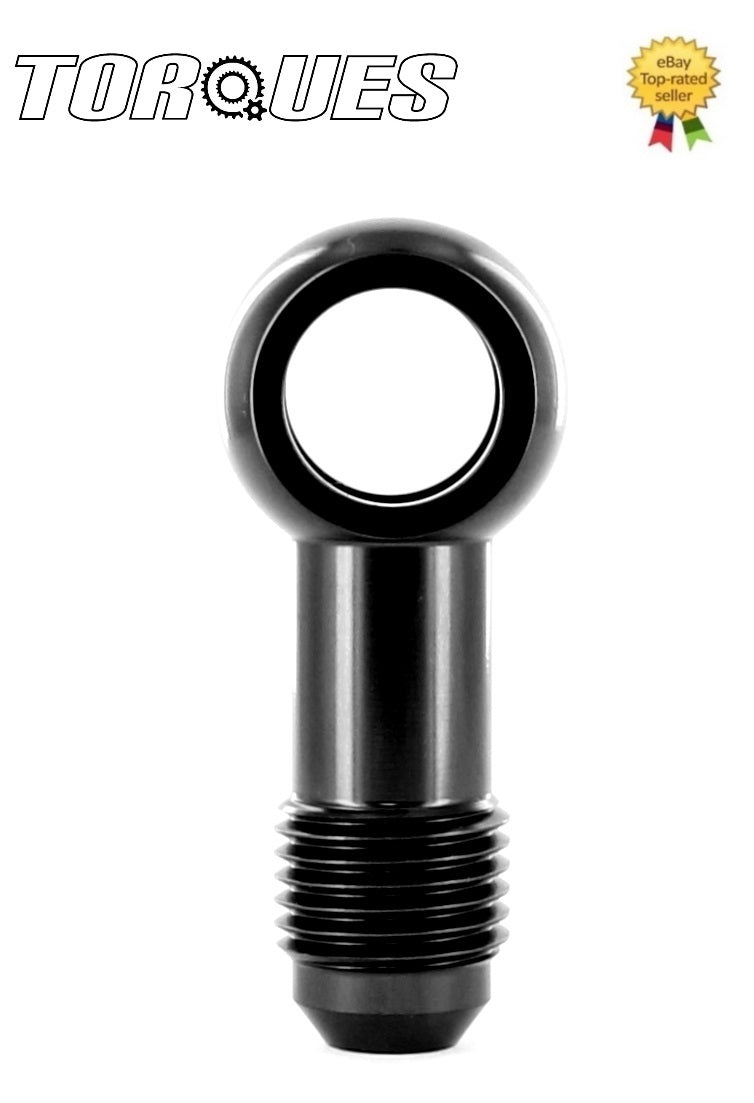 AN -6 (AN6 AN 06) 12.5mm Eye Banjo Adapter Long Version In Black