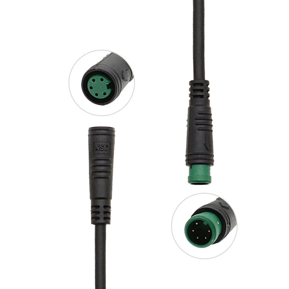 5pin Waterproof Ebike Display Extension Cable For Scooter