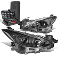 For 2014-2016 Mazda 3 Pair Black Clear Signal | Built Supply Co