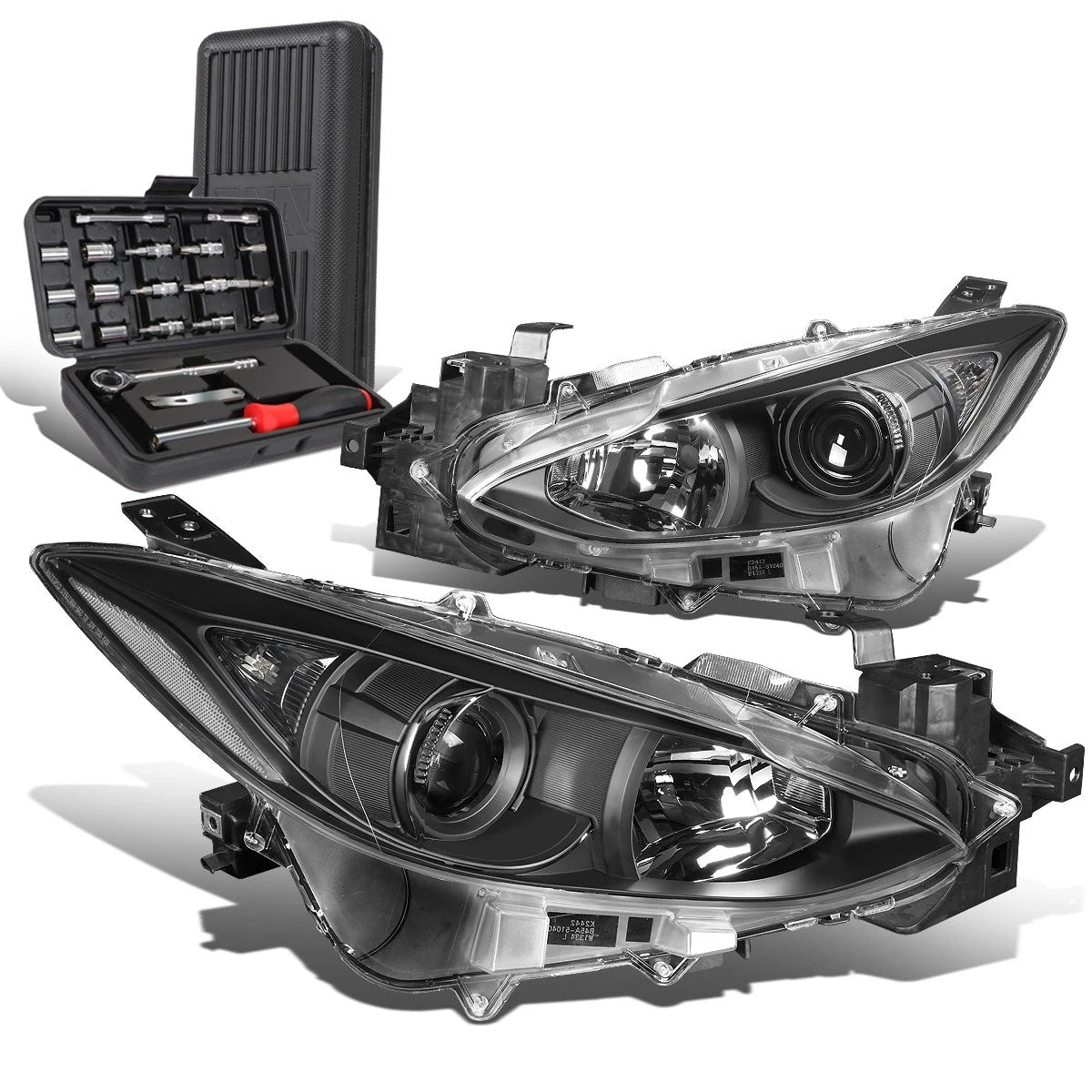 For 2014-2016 Mazda 3 Pair Black Clear Signal | Built Supply Co