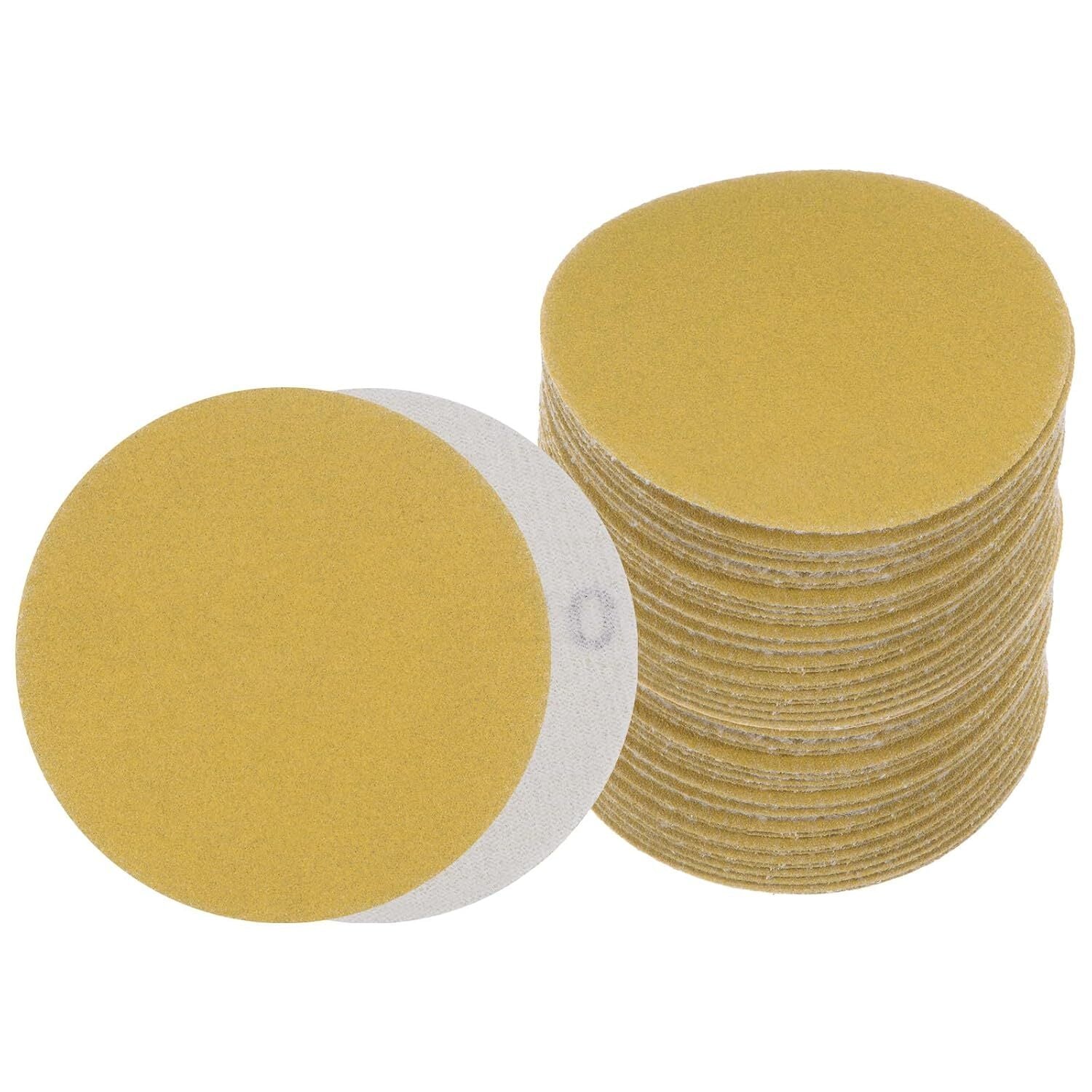 50 Pack 3 Inch Hook and Loop Sanding Discs 180 Grit by Unbranded