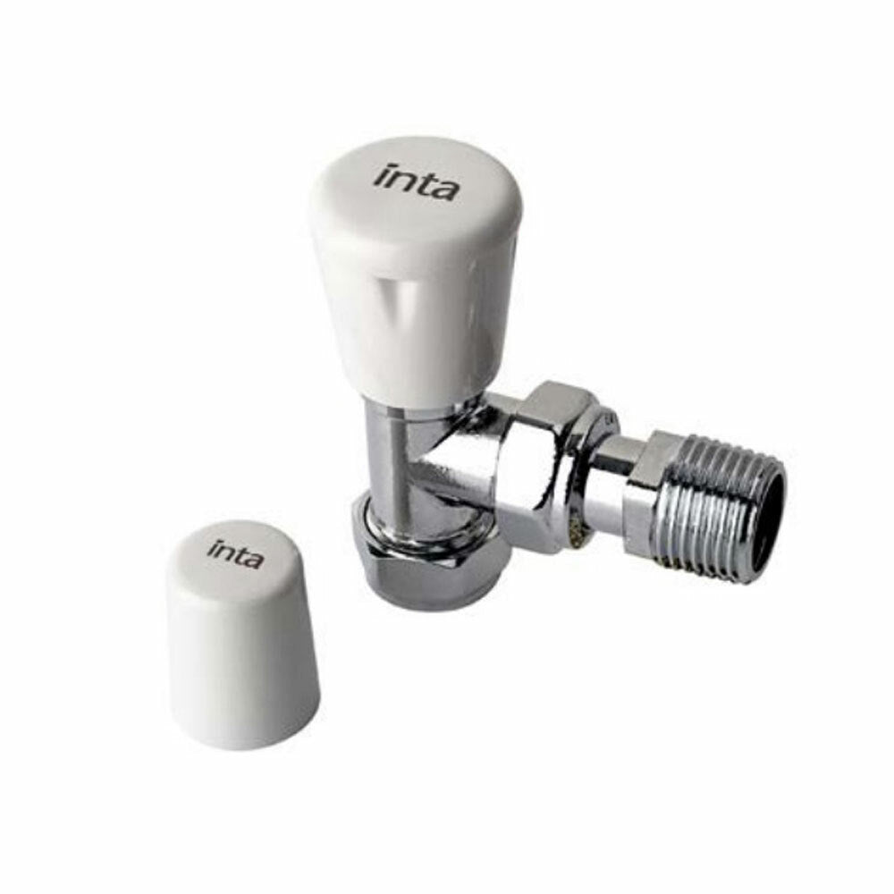 Inta 10mm Manual Radiator Valve Chrome/White