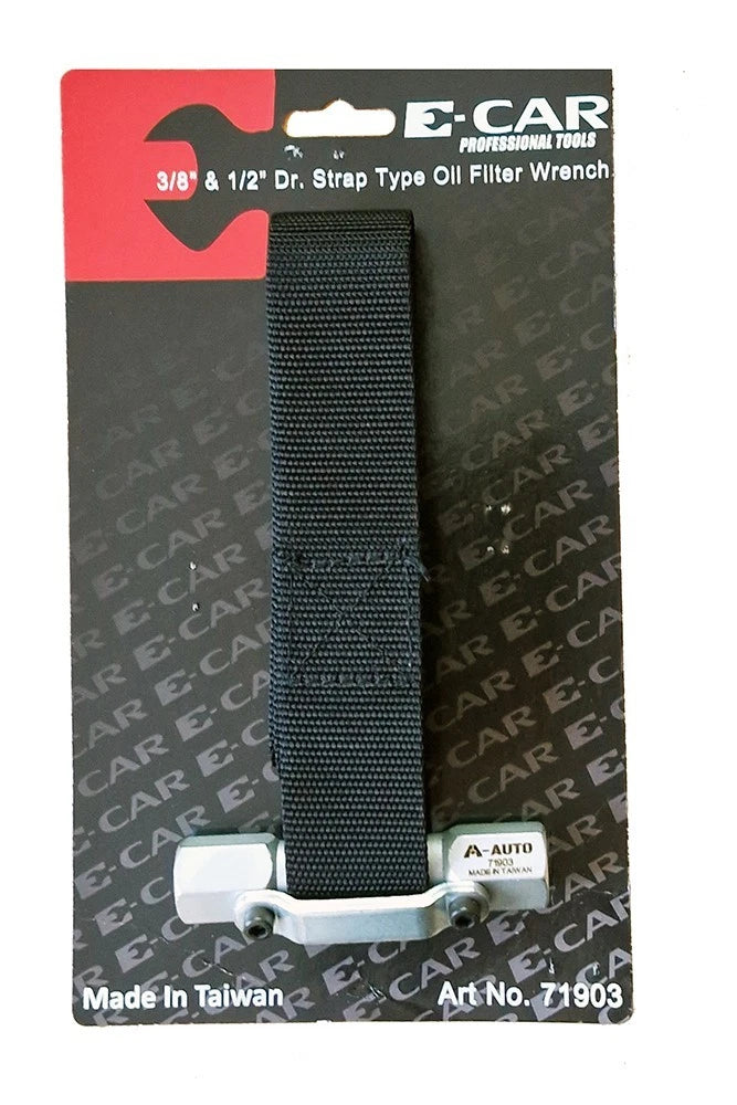 E-car Taiwan 1/2" & 3/8" Dr. Extra Wide Strap Oil Filter Wrench Cap
