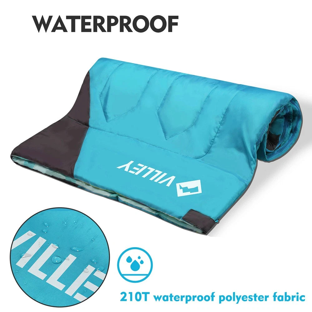 Villey Camping Sleeping Bag Backpacking Sleeping Bag 3 Seasons For