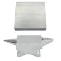 Set Of 2 Horn Anvil & Steel Bench Block, Jewelry Flattening And