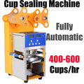 Fully Automatic Cup Sealer Sealing Machine 400-600 Cup/hr Boba Coffee