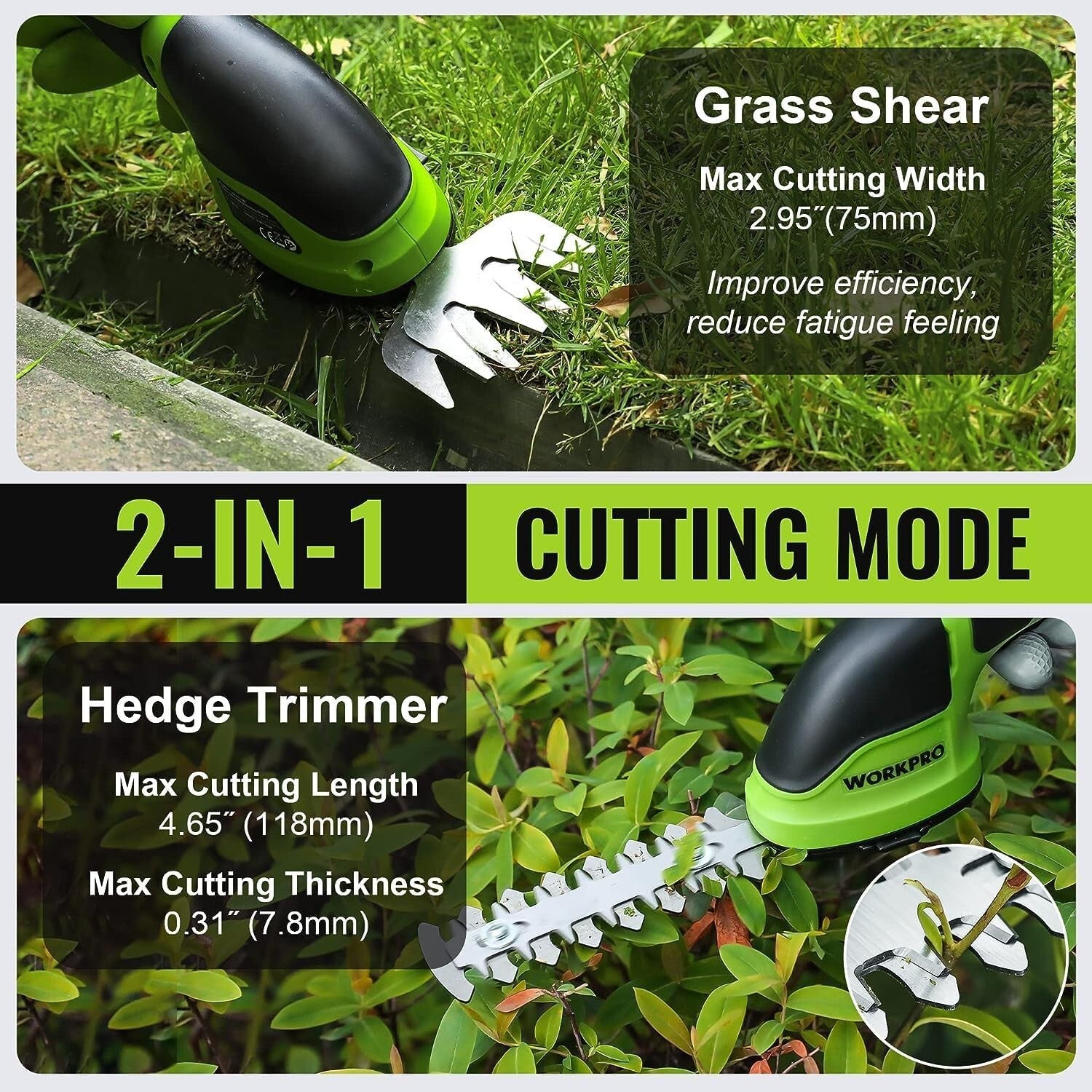 WORKPRO Replacement Blades for 3.6V Grass Shear by WORKPRO