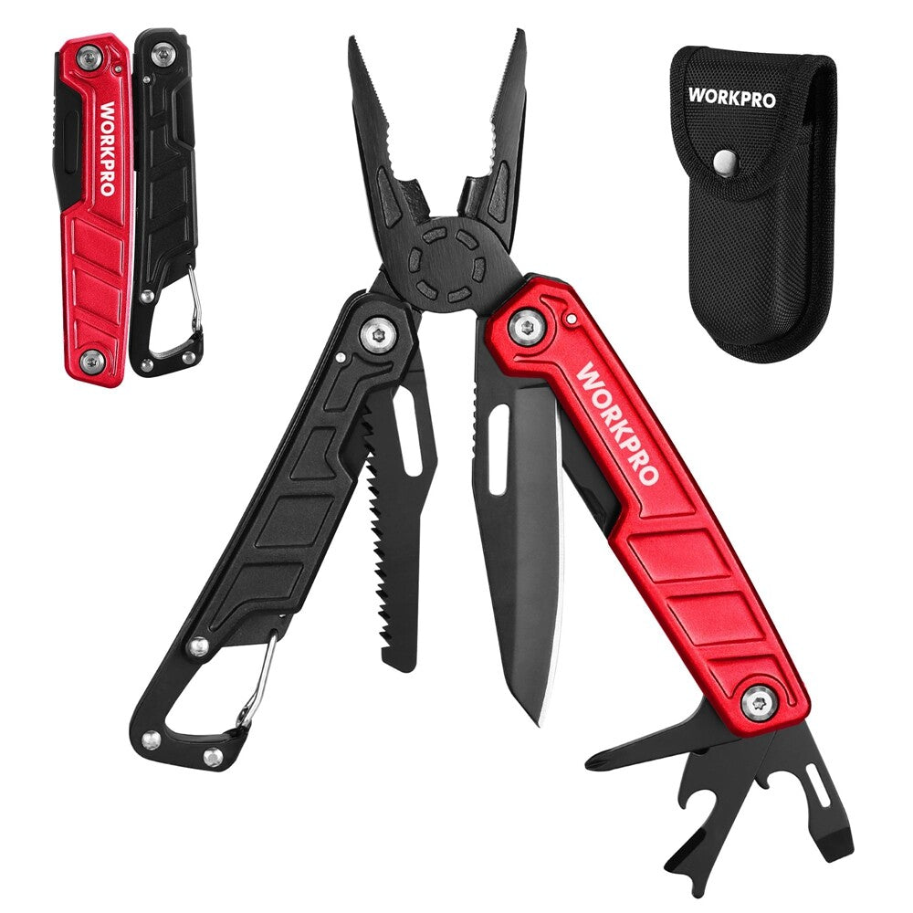 WORKPRO 11 in 1 Multitool Pliers Multi Tool Knives with Safety
