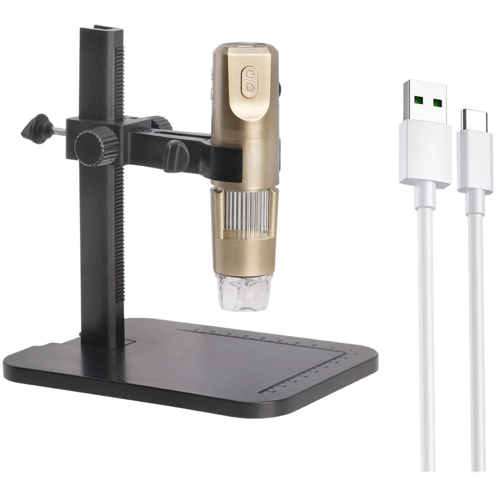 Wireless Wifi 800W Digital Microscope With 8 Led Lights For Skin And