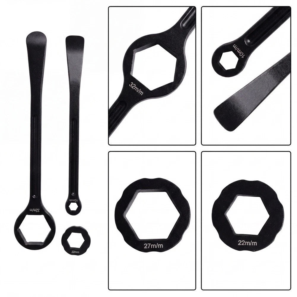 3-piece Aluminum Tire Lever Set For Motorcycle Tire Service 32mm