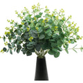 47cm Faux Eucalyptus Stems Premium Silk Green Plants For Living Room