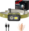 Mossy Oak 600 Lumens Led Headlamp Dual Power Source Motion Sensor