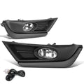 Fit 17-18 Honda Crv Pair Clear Lens Fornt Driving Fog Light/lamp