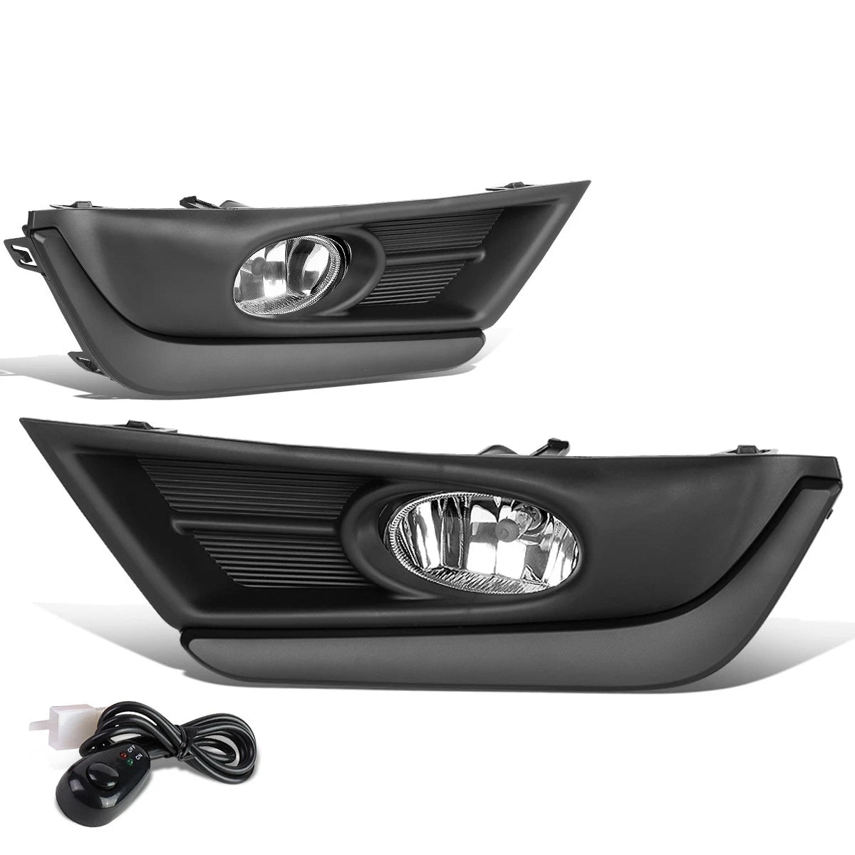 Fit 17-18 Honda Crv Pair Clear Lens Fornt Driving Fog Light/lamp