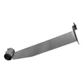 12 In Chrome Slatwall Hangrail Bracket Holding 1-1/4" Round Tube