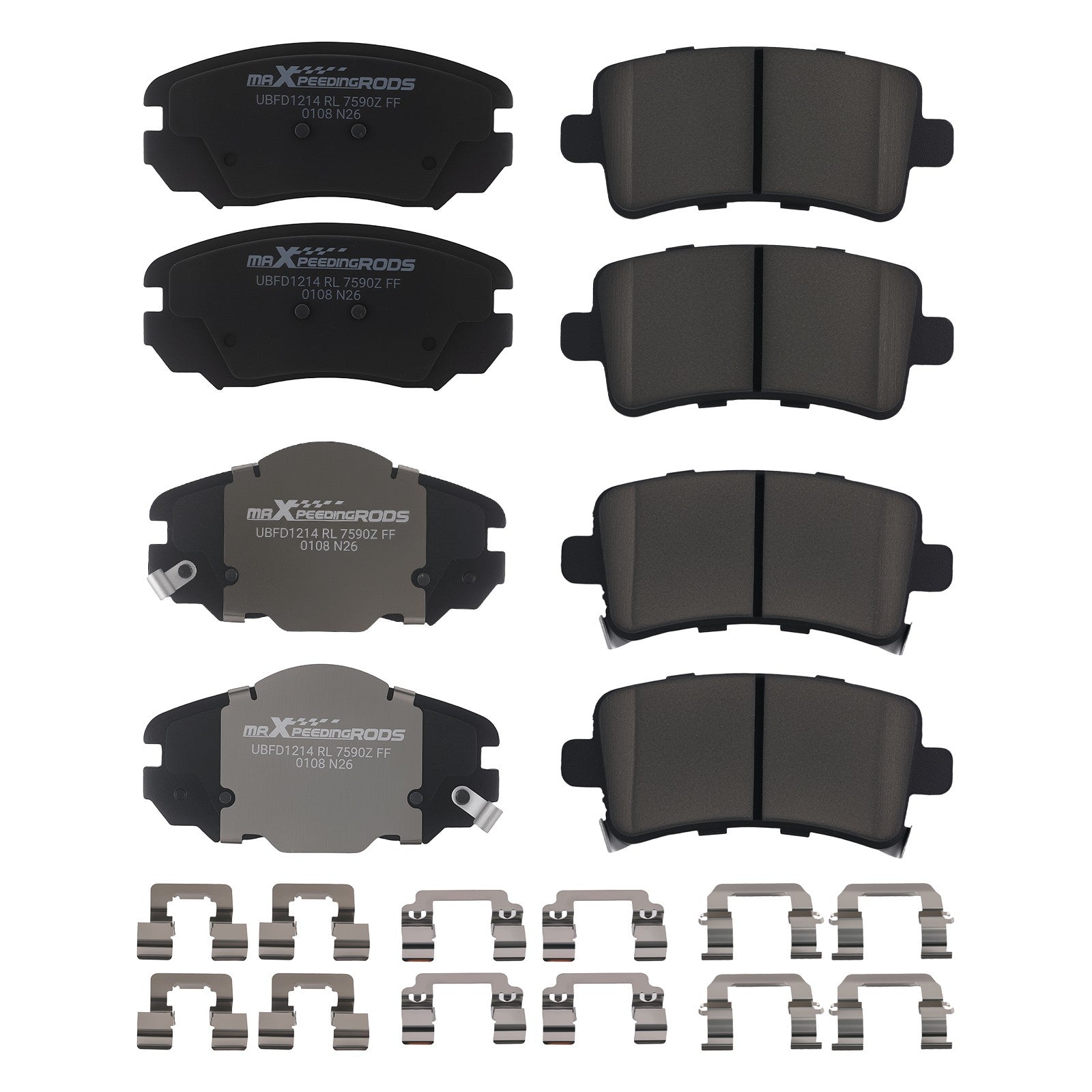 ListingFront Rear L&R Brake Pads Set for Chevrolet Impala
