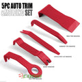 5 PC DASH TRIM PANEL DOOR AUTO MOLDING REMOVAL NYLON PRY BAR SET TOOL KIT