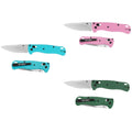Flissa 4.5" Folding Pocket Knife Steel Blade Multi-color Lightweight