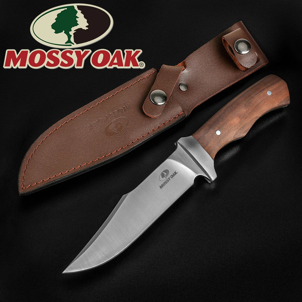 MOSSY OAK 11" Tactical FULL TANG Survival Hunt Knife Fixed Blade Knife 1/2/3PACK