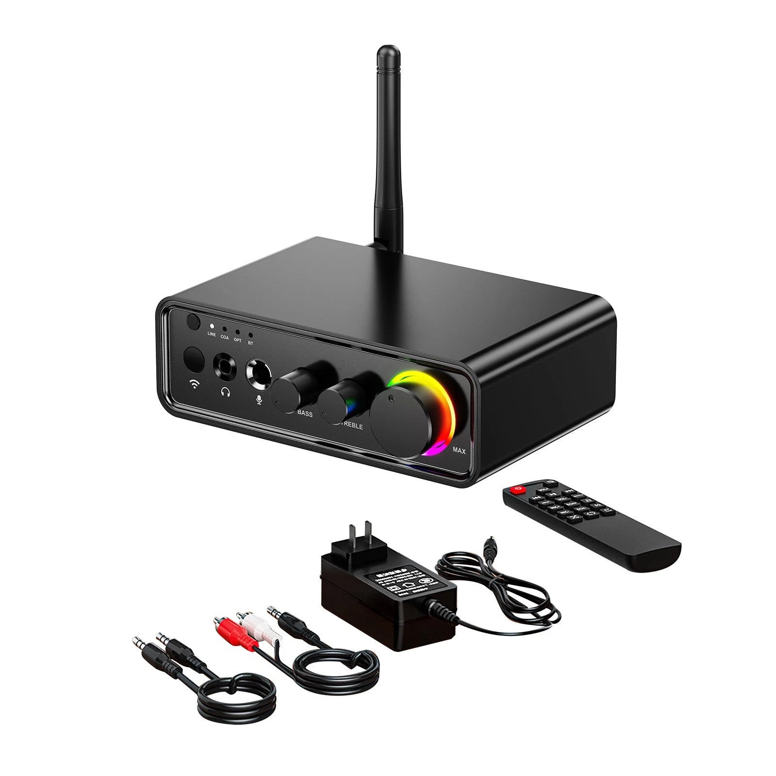 Hifi Digital Stereo Mini Amplifier Tpa3116d2 Bluetooth5.3 Ir